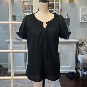 Joie Black Boho Shirt M